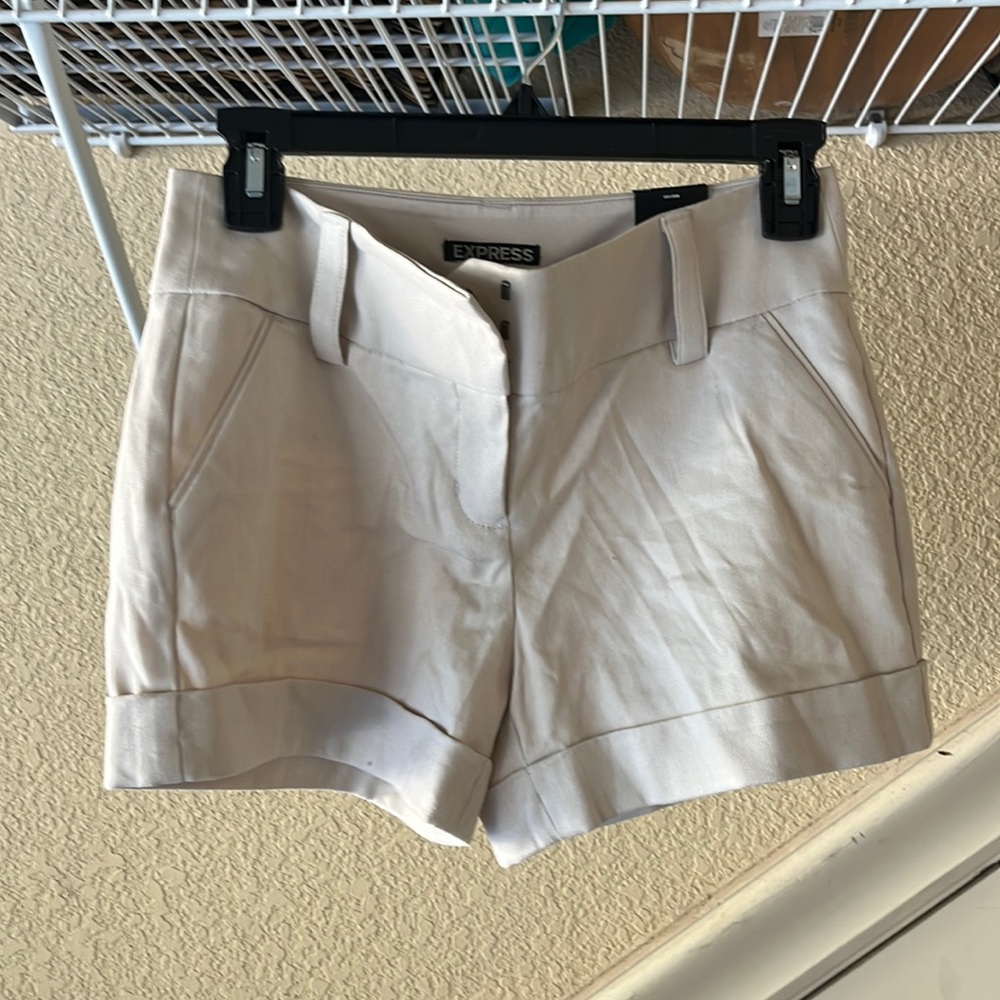 Express Khaki Low Rise Shorts